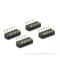 2.54mm Pitch Female header Connector Black 10P